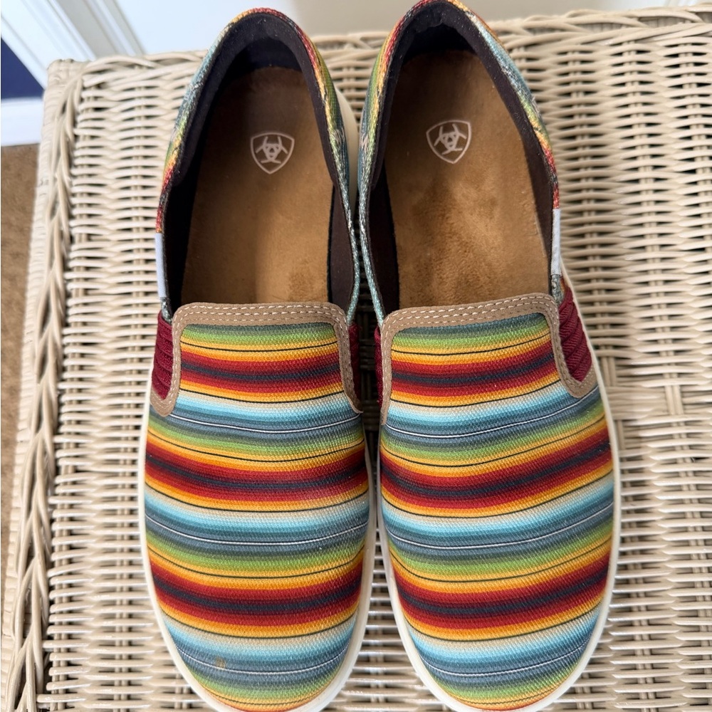 Ariat Multicolor Striped Slip-On Sneakers size 10